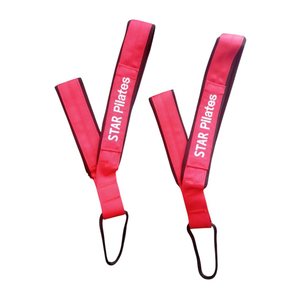 Διπλή Λαβή "Star pilates" velvet red